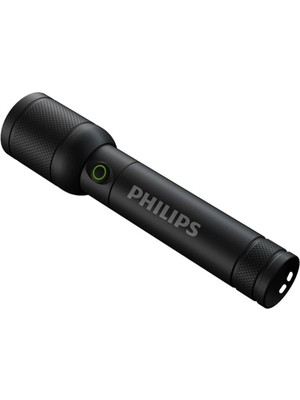 Philips SFL6168/93 Optik Zoom 20W 1000 Lümen 350 Metre Menzilli IP44 Suya Dayanıklı Type-C Şarj Edilebilir El Feneri Siyah