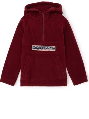 U.S. Polo Assn. Erkek Çocuk Bordo Sweatshirt 50270853-VR014
