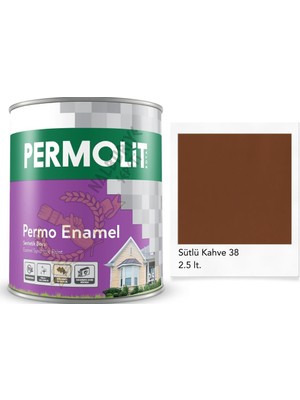 Permolit Enamel Sentetik Yağlı Boya Sütlü Kahve 2.5 Lt.