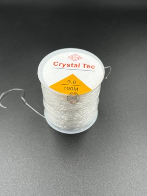 Silikonlu Lastik Misina Şeffaf Esnek Takı Yapımı Aksesuar (100 Metre)