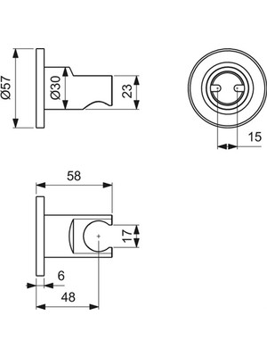 Ideal Standard 

BC806A5 Idealrain Sabit Askı Manyetik Gri