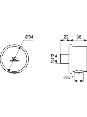 Ideal Standard 

BC808XG Idealrain Duş Dirseği Mat Siyah