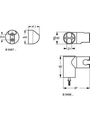 Ideal Standard 

B9467AA Idealrain Sabit Askı