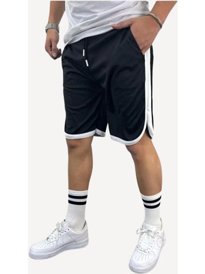 One Colour Outfit Basketbol Model Bermuda Erkek Sporcu Şortu Siyah