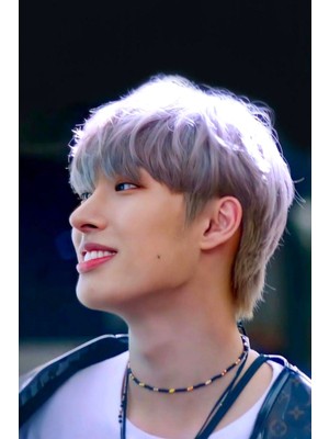 Krimo Fashion Kpop Ateez Mingi Siyah Sarı Boncuklu Kolye