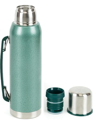 Sunup SN-22169 Paslanmaz Çelik Yeşil 1000 ml Vakumlu Termos