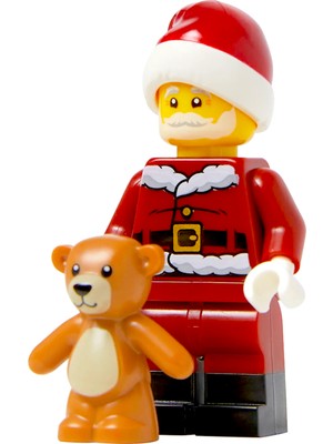 LEGO Exclusive - Noel Baba ve Ayıcık - Santa - Teddy Bear - Orijinal Minifigür - Limited Edition