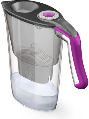 LAICA Lucia ( Siyah & Fuşya ) Akıllı Filtreli Su Arıtmalı Filtre Sürahi 2.30LT