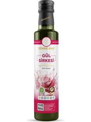 Zühre Ana Gül Sirkesi Doğal Fermantasyon Rose Vinegar 500 ml