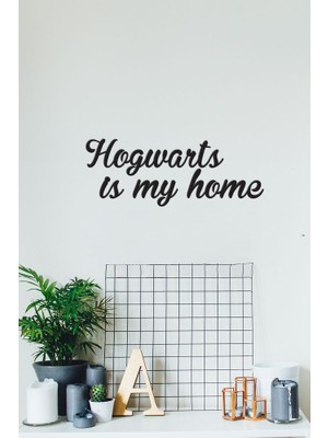 ioadesign Ahşap Dekoratif Duvar Yazısı -Hogwarts Is My Home