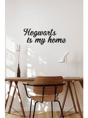 ioadesign Ahşap Dekoratif Duvar Yazısı -Hogwarts Is My Home