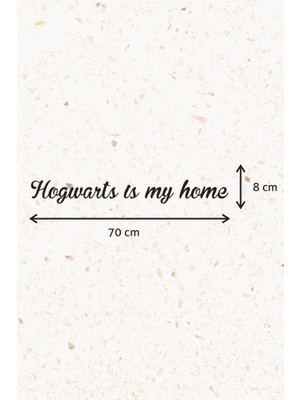 ioadesign Ahşap Dekoratif Duvar Yazısı -Hogwarts Is My Home