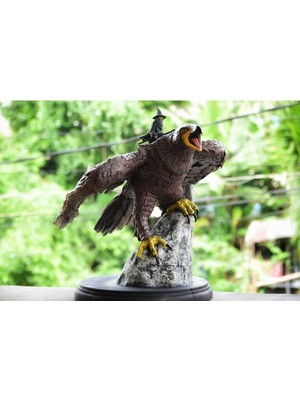 Turansoy Craft Gandalf Gwaihir'in Üstünde Yüzüklerin Efendisi Lotr Boyalı Figür 25 cm (Büyük Boy)