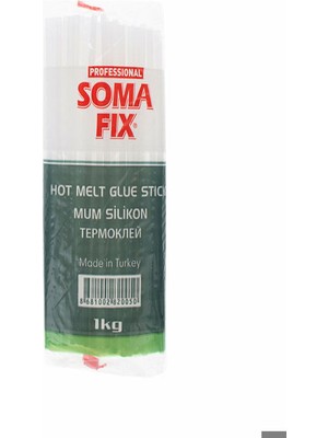 Somafix Sililon 1 kg 7.4X300 mm Ince Somafıx Mum Silikon Çubuk Sıcak Şeffaf-Erpilsan