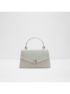 Aldo Mırama Gümüş Abiye Çanta Kadınlar İçin Taşlarla Bezenmiş Şık Tasarım