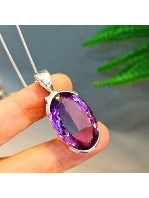 Eysell Jewellery Ametist Taşı Özel Tasarım Kolye