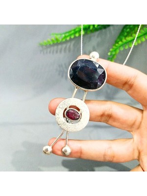 Eysell Jewellery Safir Taşı Özel Tasarım Kolye