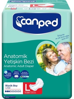 Canped Anatomik Hastabezi Normal Büyük 8'li