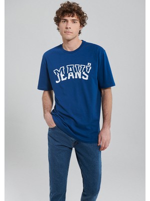Mavi Jeans Baskılı Lacivert Tişört 0612008-70721