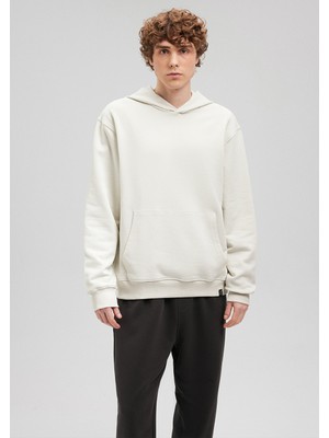 Mavi Kapüşonlu Bej Basic Sweatshirt 0S10128-71618