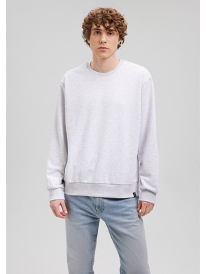 Mavi Bisiklet Yaka Gri Basic Sweatshirt 0S10127-85438