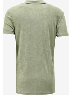 Fabrika Düz Yeşil Erkek Polo T-Shirt F4SM-TST 0981