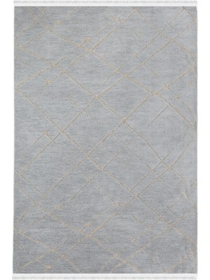 Halı Sepeti Garden 8208 Gri Yıkanabilir Halı Kilim 100 x 500