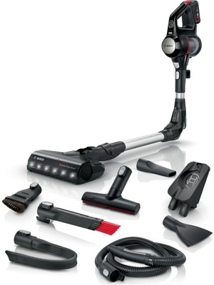 Bosch Premium Dik Süpürge Limitsiz Esneklik, Hijyenik Filtre ve Kartuş Filtreli, RotationClean, Akıllı Batarya, 10 Yıl Motor Garantili - LUCİOLE BEYAZ LAMBADER HEDİYE!