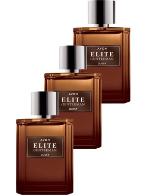 Avon Elite Gentleman Quest Erkek Parfüm EDT Üçlü Set 75 ml