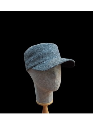 Salar Ticaret Salarticaret Erkek Kaşe Kastro Şapka  Gri Renk Castro Şapka