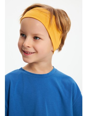 Babygiz Hardal Erkek Pamuklu Penye, Kaymaz, Terletmez, Ultra Hafif,  Esnek Saç Bandı Bandana