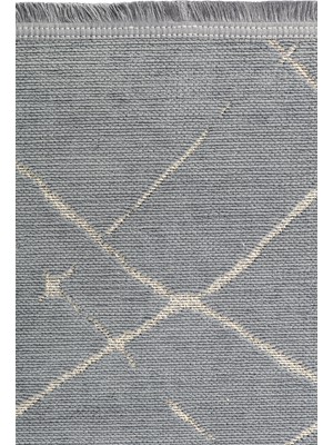 Halı Sepeti Garden 8209 Antrasit Yıkanabilir Halı Kilim