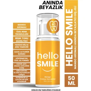 Hello Smile Mango Aromalı Anında Diş Jeli