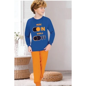 Ersoy Çocuk 715UG Erkek Çocuk Saks Uzun Kollu Pijama Takımı