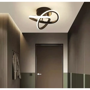 Bumerang Modern Plafonyer Tavan LED Avize Koyu Kahverengi Ledli Avize