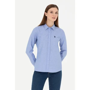 U.S. Polo Assn. Kadın Saks Gömlek Basic 50288851-VR045