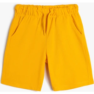 Basic Şort Beli Bağlamalı Cepli