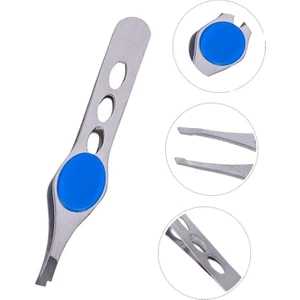 Titanium Akustik Mandallı Cımbız Düz Uçlu Mavi Mandallı XLC502D