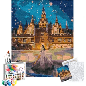 Sayılarla Boyama Seti 40 x 50 cm Tuval Şasesine Gerili Prensesin Rüyası