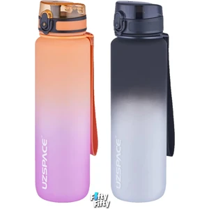 2'li Tritan Matara Seti 1000ML Büyük Boy Çift Renk Softtouch Ff Collection Tritan Su Matarası