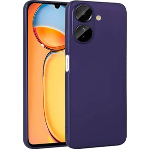 Case 4u Xiaomi Redmi 13C Kılıf Kamera Korumalı Klasik Mat Renkli Yumuşak Premier Silikon Lacivert