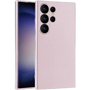 Case 4u Galaxy S24 Ultra Kılıf Kamera Korumalı Klasik Mat Renkli Yumuşak Premier Silikon Rose Gold