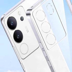 Case 4u Vivo V29 5g Kılıf Kamera Korumalı Yumuşak Silikon Şeffaf