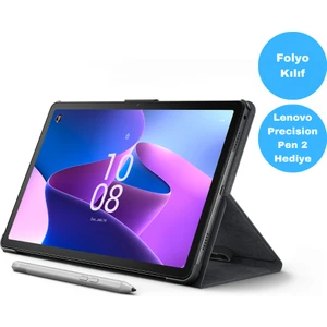 Tab M10 Plus (3rd Gen) TB128FU 10.6'' 4GB + 128GB 2K 10.6'' Wi-Fi Tablet ZAAM0175TR Kılıf ve Lenovo Precision Pen 2 Hediyeli