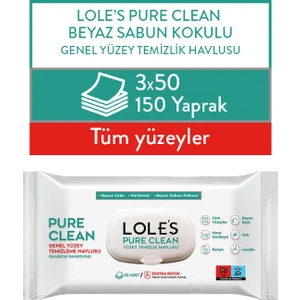 Pure Clean Genel Yüzey Temizlik Havlusu 3X50