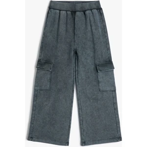 Kargo Pantolon Geniş Paça Pamuklu