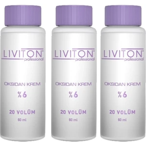 Professional  Universal Saç Boyası Aktive Ev Tipi %6 Oksidan Krem 20 Volume 3 Adet