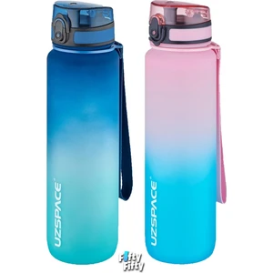 2'li Tritan Matara Seti 1000ML Büyük Boy Çift Renk Softtouch Ff Collection Tritan Su Matarası