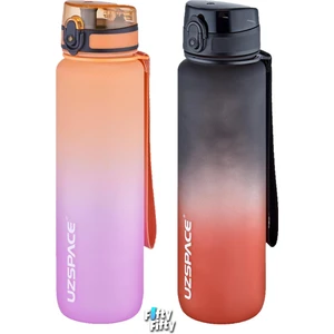 2'li Tritan Matara Seti 1000ML Büyük Boy Çift Renk Softtouch Ff Collection Tritan Su Matarası