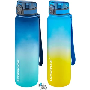 2'li Tritan Matara Seti 1000ML Büyük Boy Çift Renk Softtouch Ff Collection Tritan Su Matarası